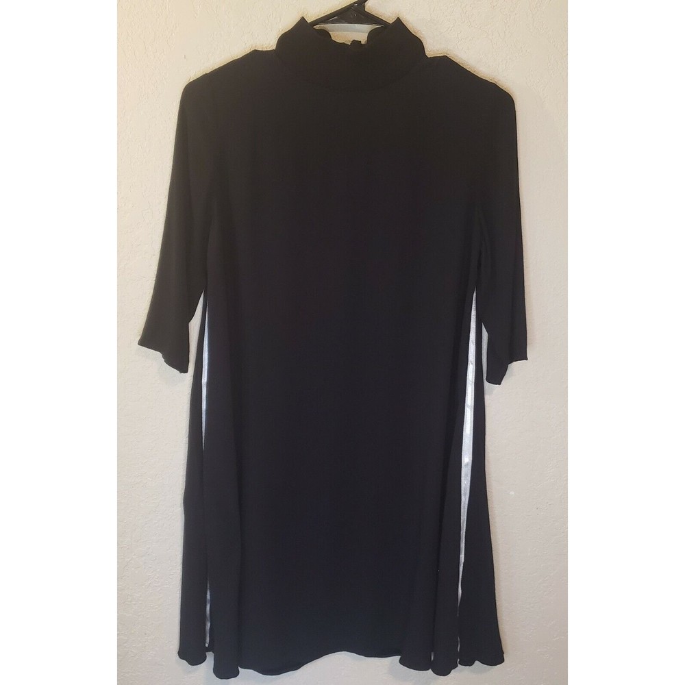 ZARA TRF COLLECTION Dress Women's Size XS Black Back Zip Viscose